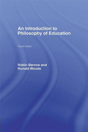 bigCover of the book An Introduction to Philosophy of Education by 