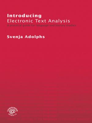 Cover of the book Introducing Electronic Text Analysis by Ronald J. Ganellen