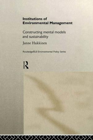 Cover of the book Institutions in Environmental Management by Josef Spiegel