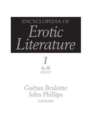 Cover of the book Encyclopedia of Erotic Literature by Jeremy Carrette, Richard King