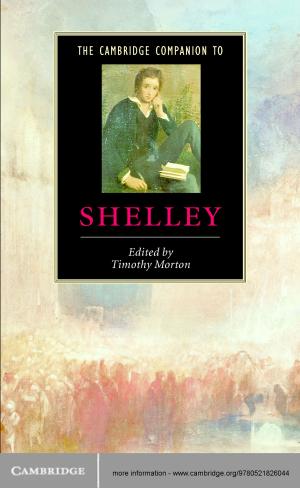 Cover of the book The Cambridge Companion to Shelley by Timo H. Schaefer