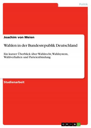 Cover of the book Wahlen in der Bundesrepublik Deutschland by Michael Dathe