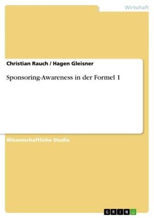 Cover of the book Sponsoring-Awareness in der Formel 1 by Nico Meissner