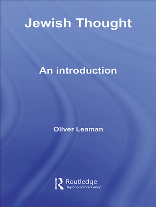 Cover of the book Jewish Thought by Oliver Leaman, Taylor and Francis