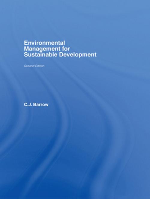 Cover of the book Environmental Management for Sustainable Development by Chris Barrow, Taylor and Francis