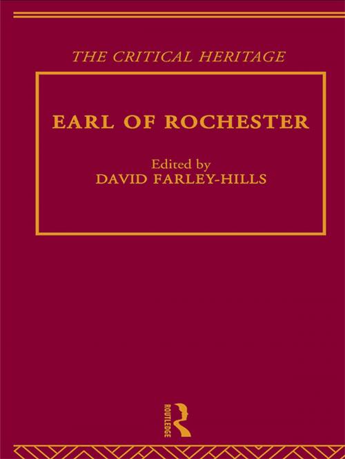 Cover of the book Earl of Rochester by , Taylor and Francis