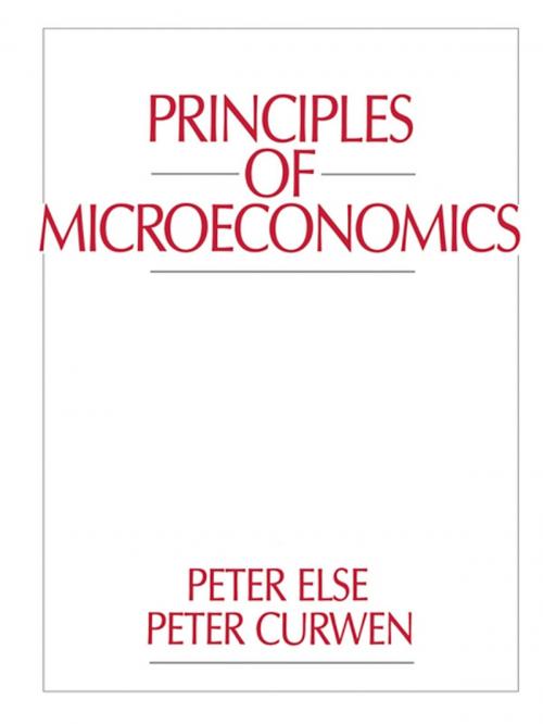 Cover of the book Principles of Microeconomics by Peter Curwen, Peter Else, Taylor and Francis