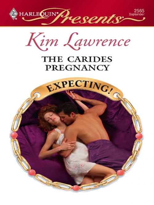 Cover of the book The Carides Pregnancy by Kim Lawrence, Harlequin