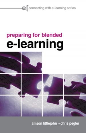 Cover of the book preparing for blended e-learning by Ginette Paris
