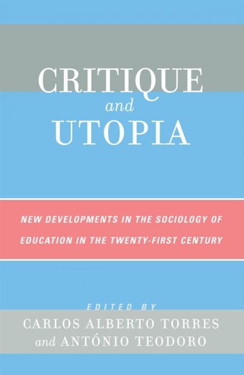 Cover of the book Critique and Utopia by , Rowman & Littlefield Publishers