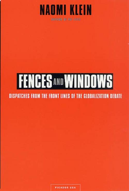 Cover of the book Fences and Windows by Naomi Klein, Picador