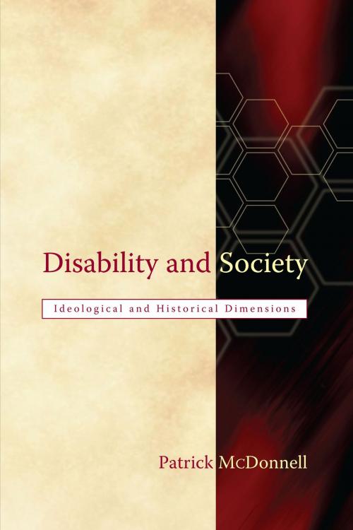 Cover of the book Disability and Society by Dr Patrick McDonnell, Blackhall Publshing