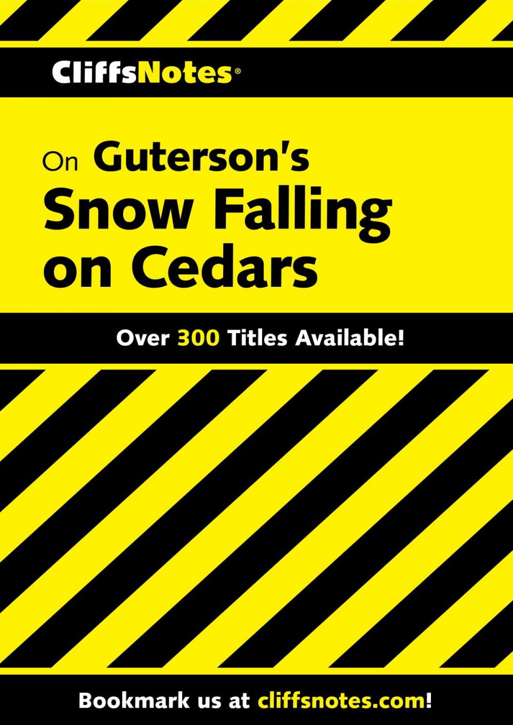 Big bigCover of CliffsNotes on Guterson's Snow Falling on Cedars