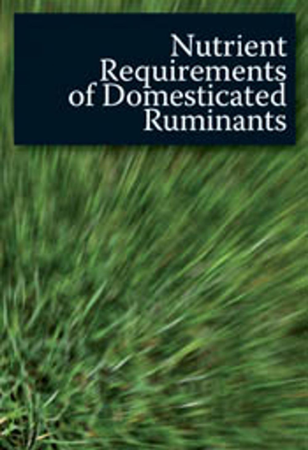 Big bigCover of Nutrient Requirements of Domesticated Ruminants