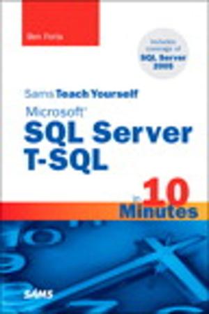 Cover of the book Sams Teach Yourself Microsoft SQL Server T-SQL in 10 Minutes by Adam Shostack, Andrew Stewart