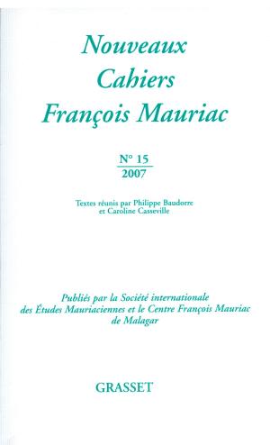 Cover of the book Nouveaux cahiers François Mauriac N°15 by Alain Bosquet