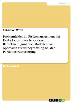 Cover of the book Problemfelder im Risikomanagement bei Hedgefonds unter besonderer Berücksichtigung von Modellen zur optimalen Verlustbegrenzung bei der Portfoliostrukturierung by Lucie Wettstein