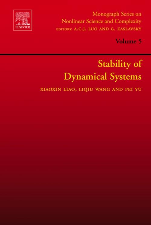 Cover of the book Stability of Dynamical Systems by Xiaoxin Liao, L.Q. Wang, P. Yu, Elsevier Science