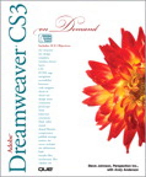 Cover of the book Adobe Dreamweaver CS3 On Demand by Andy Anderson, Steve Johnson, Perspection Inc., Pearson Education