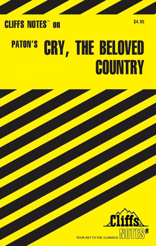 Cover of the book CliffsNotes on Paton's Cry, the Beloved Country by Richard O Peterson, HMH Books