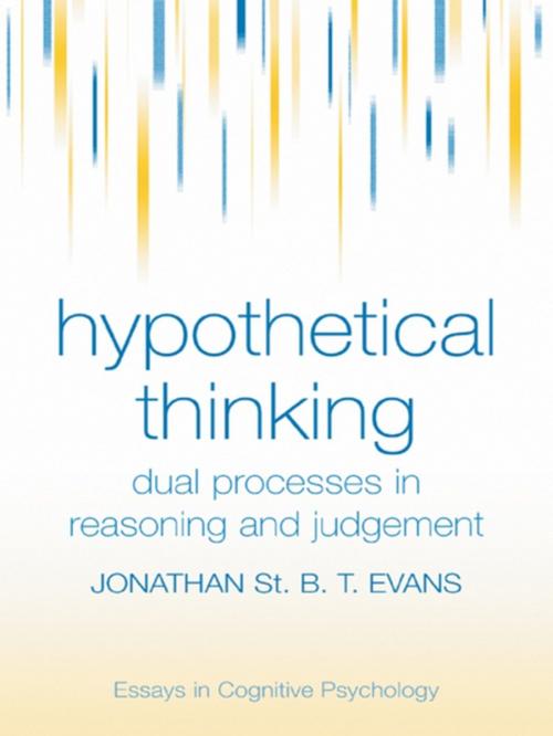 Cover of the book Hypothetical Thinking by Jonathan St. B. T. Evans, Taylor and Francis