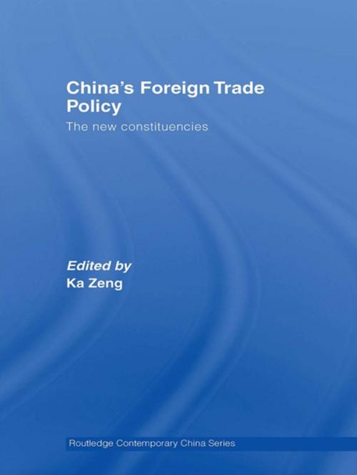 Cover of the book China's Foreign Trade Policy by , Taylor and Francis