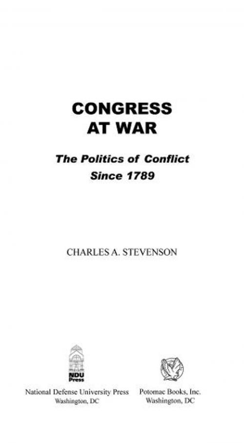 Cover of the book Congress at War by Charles A. Stevenson, Potomac Books Inc.