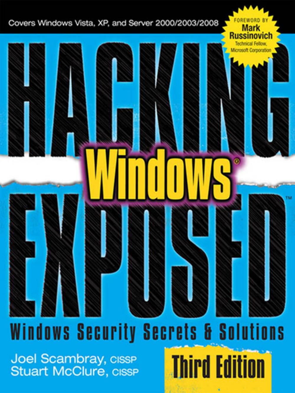 Big bigCover of Hacking Exposed Windows: Microsoft Windows Security Secrets and Solutions, Third Edition