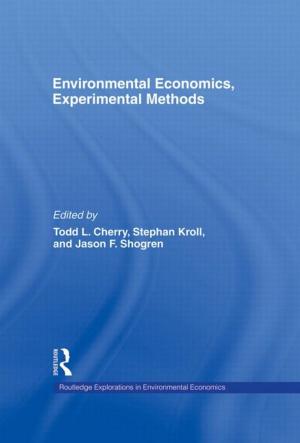 Cover of the book Environmental Economics, Experimental Methods by Valsa Koshy