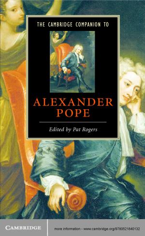 Cover of the book The Cambridge Companion to Alexander Pope by Ewan James Jones