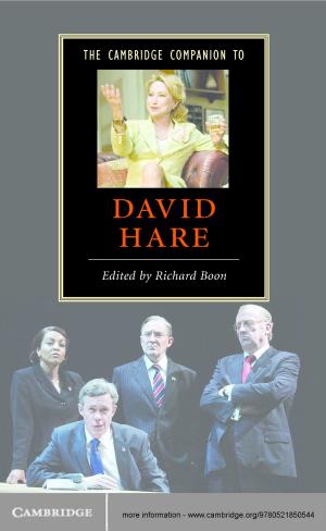 Cover of the book The Cambridge Companion to David Hare by Elena N. Boeck
