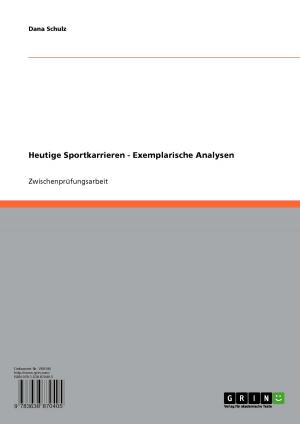 Cover of the book Heutige Sportkarrieren - Exemplarische Analysen by Lars Knecht