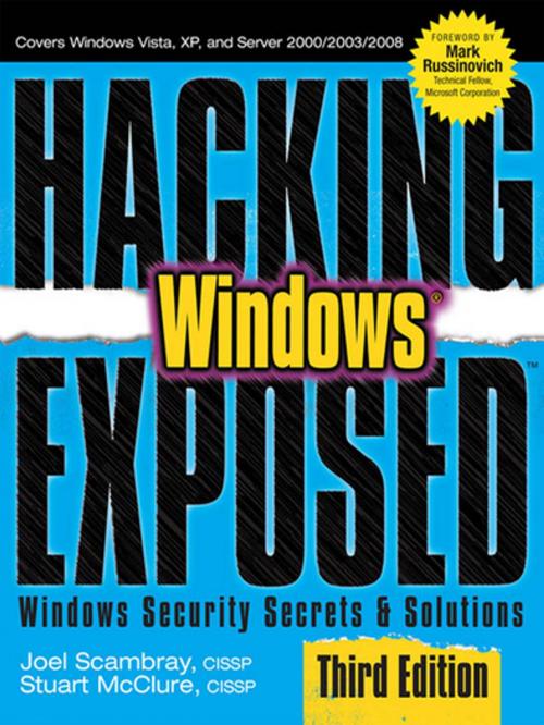 Cover of the book Hacking Exposed Windows: Microsoft Windows Security Secrets and Solutions, Third Edition by Joel Scambray, McGraw-Hill Education