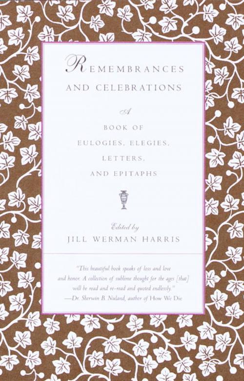 Cover of the book Remembrances and Celebrations by Jill Werman Harris, Knopf Doubleday Publishing Group