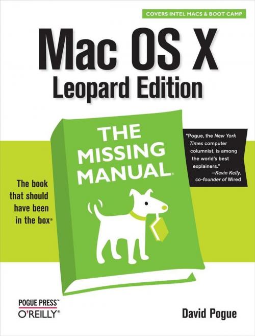 Cover of the book Mac OS X Leopard: The Missing Manual by David Pogue, O'Reilly Media