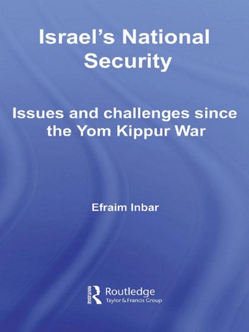 Cover of the book Israel's National Security by Efraim Inbar, Taylor and Francis