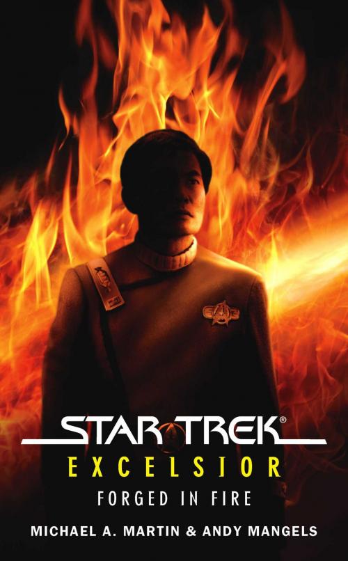Cover of the book Star Trek: The Original Series: Excelsior: Forged in Fire by Michael A. Martin, Andy Mangels, Pocket Books/Star Trek