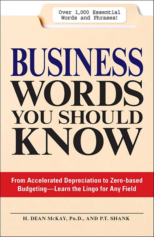 Cover of the book Business Words You Should Know by H. Dean McKay, P.T. Shank, Adams Media