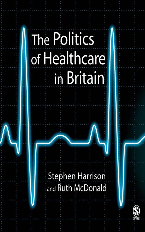 Cover of the book The Politics of Healthcare in Britain by Professor Stephen Harrison, Ruth McDonald, SAGE Publications