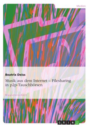 Cover of the book Musik aus dem Internet. Filesharing in p2p-Tauschbörsen by Steve Brause