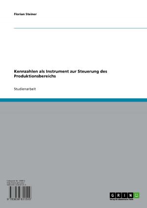 Cover of the book Kennzahlen als Instrument zur Steuerung des Produktionsbereichs by Andreas Mohr
