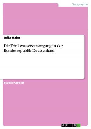 Cover of the book Die Trinkwasserversorgung in der Bundesrepublik Deutschland by Jonas Schilke