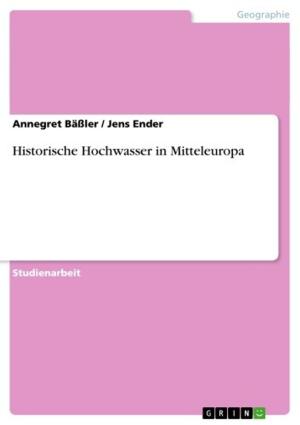 Cover of the book Historische Hochwasser in Mitteleuropa by Christian Baltes