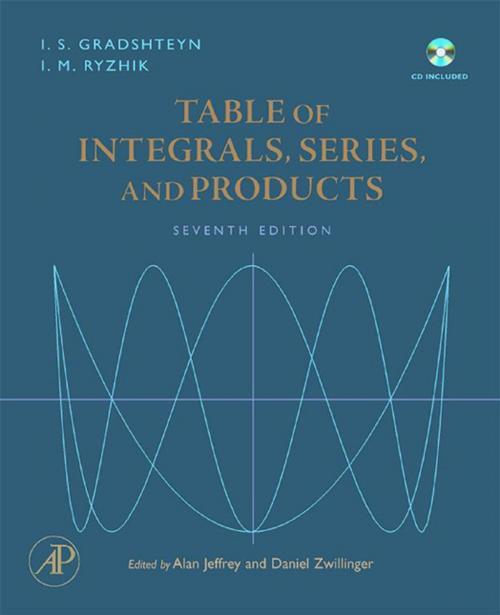 Cover of the book Table of Integrals, Series, and Products by , Elsevier Science