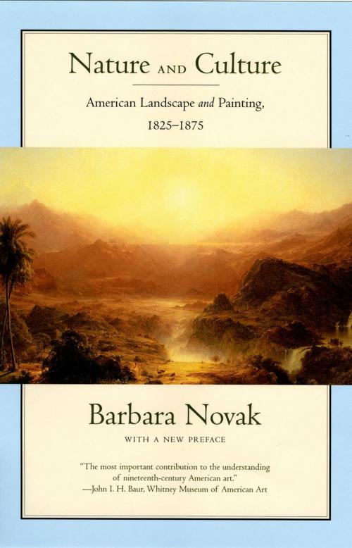 Cover of the book Nature and Culture by Barbara Novak, Oxford University Press