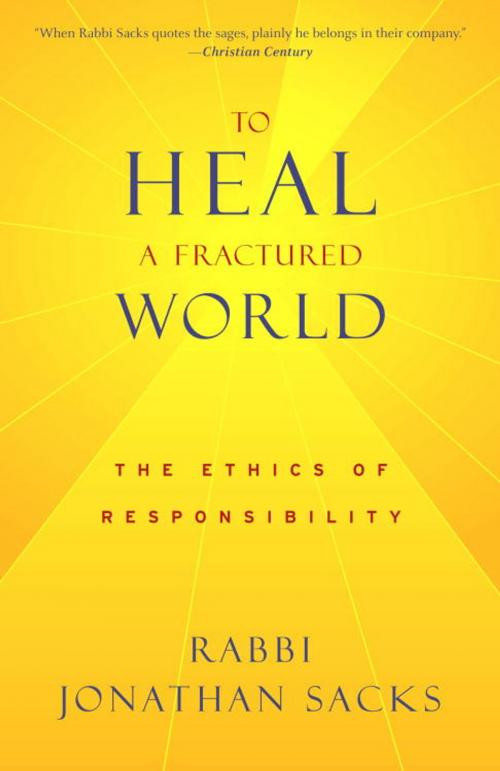 Cover of the book To Heal a Fractured World by Jonathan Sacks, Knopf Doubleday Publishing Group
