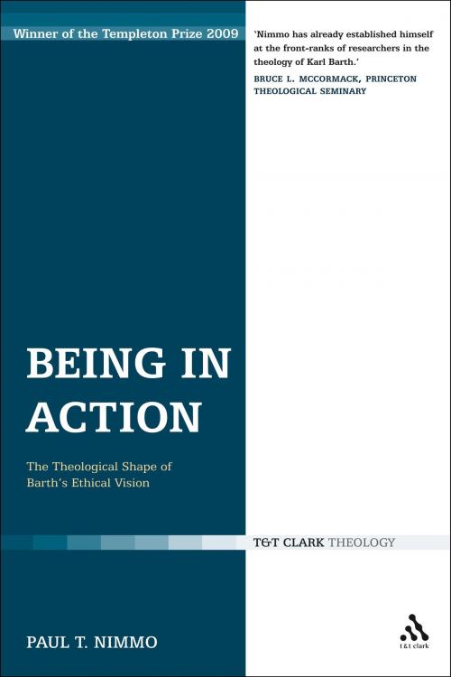 Cover of the book Being in Action by Professor Paul T. Nimmo, Bloomsbury Publishing