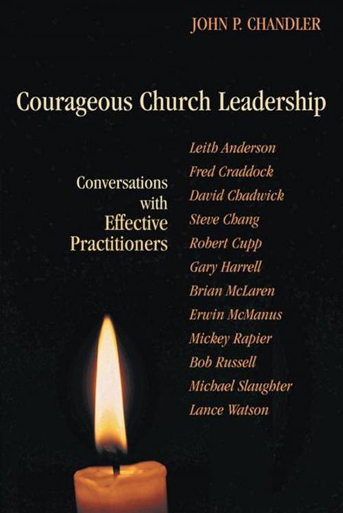Cover of the book Courageous Church Leadership by John Chandler, Rev. Lara Blackwood Pickrel, Chalice Press