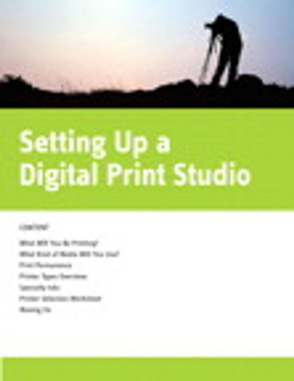 Big bigCover of Setting Up a Digital Print Studio