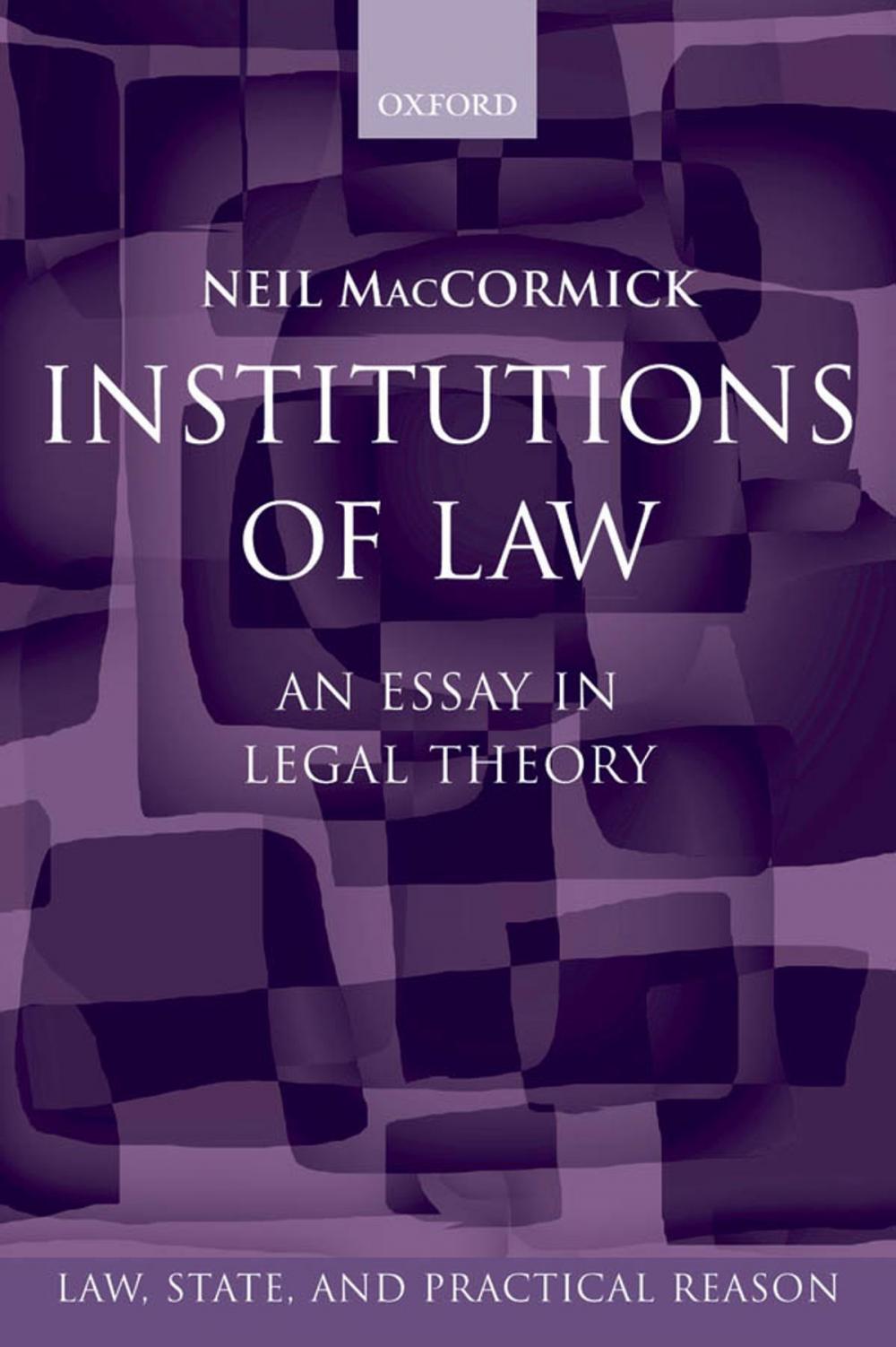 Big bigCover of Institutions of Law